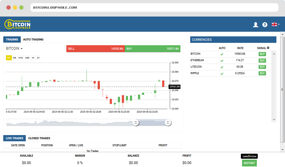 Bitcoin Loophole Screenshot