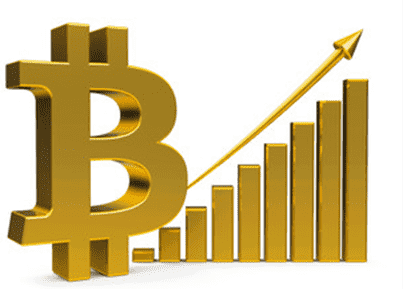 Bitcoin graph goes up
